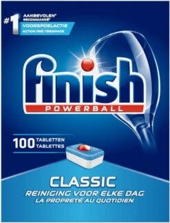 Finish Classic Regular Vaatwastabletten - 100 Stuks 11 Finish Classic Regular Vaatwastabletten - 100 Stuks -Afwas Benodigdheden Winkel 917x1200
