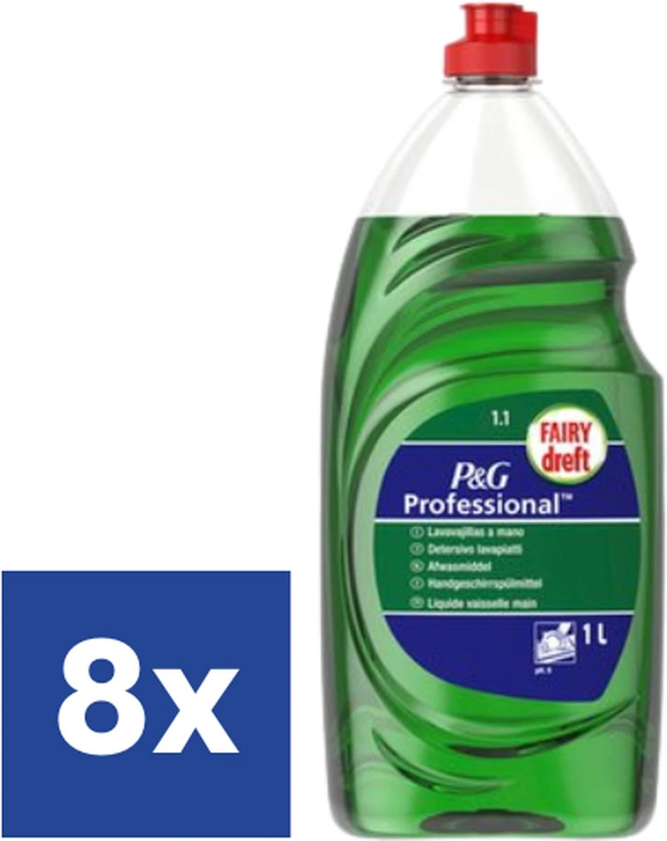 Dreft Original Professional Afwasmiddel (Voordeelverpakking) - 8 X 1 L 1 Dreft Original Professional Afwasmiddel (Voordeelverpakking) - 8 X 1 L