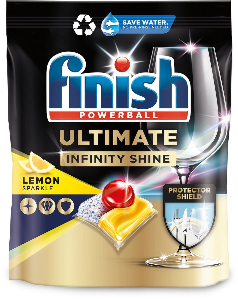 Finish Ultimate Infinity Shine Citroen Vaatwastabletten - 160 Capsules 13 Finish Ultimate Infinity Shine Citroen Vaatwastabletten - 160 Capsules - Afbeelding 13