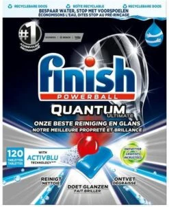 Finish Powerball Quantum Ultimate - 120 Vaatwastabletten - ActivBlu Technology
